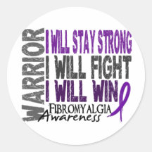 Fibromyalgia Warrior Sticker