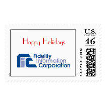 FIC Logo, Happy Holidays postage