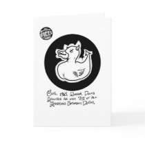 FICTS "Death Duck" Birthday Card by hokusbloke FICTS "Death Duck" Birthday Card