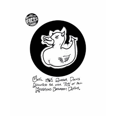 FICTS "Death Duck" Ladies Babydoll T-Shirt by hokusbloke
