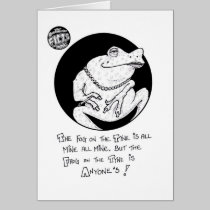 FICTS "Slutty Frog" Birthday Card