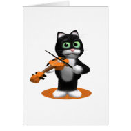 Fiddle Cat card