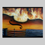Fiddle Post Card postcards