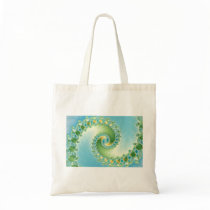 Fiddlehead - Fractal art Canvas Bags