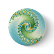 Fiddlehead - Fractal art Pins