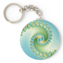 Fiddlehead - Fractal art Keychains