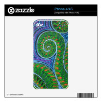 Fiddleheads iPhone 4/4S Skin skins