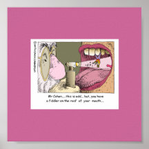 Fiddler On Roof Funny Dentistry Poster