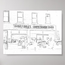 Fiddles Confectionary Picture Print
