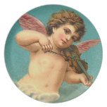 Fiddling Cherub Party Plates