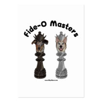 Fide-O Masters Chess Dogs Business Card Template