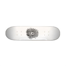 Fidel the small Wuschel Custom Skate Board