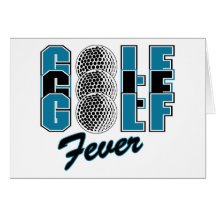Fiebre del golf felicitaciones