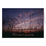 Field and Sky Condolence Card