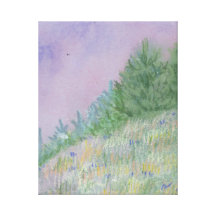 Field and Woods Wrapped Canvas Art Canvas Prints