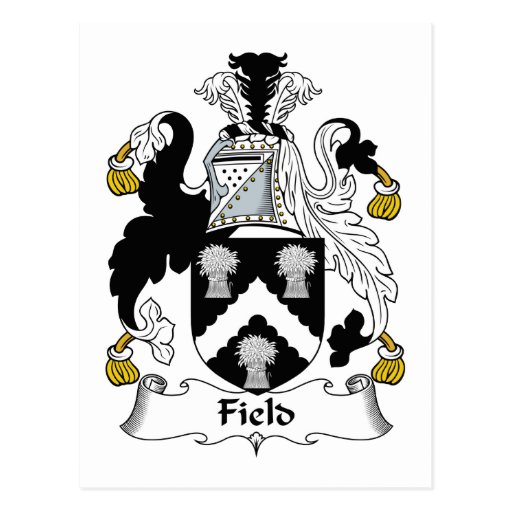 Field Family Crest Postcard Zazzle