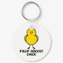 Field Hockey Chick keychains