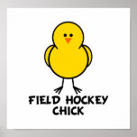 Field Hockey Chick Print