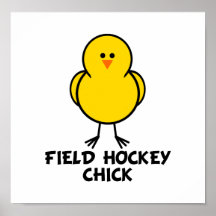 Field Hockey Chick Print