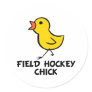 Field Hockey Chick Sticker