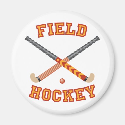 Field Hockey Fridge Magnet