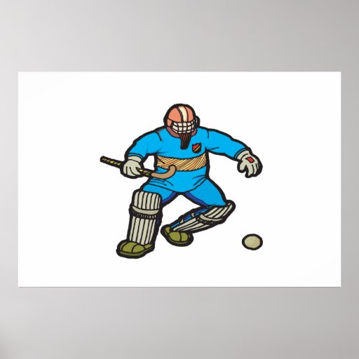 Field Hockey Goalie Poster