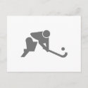 Field Hockey gray silhouette
