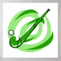 Field Hockey green logo