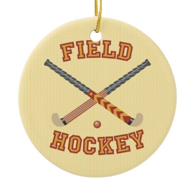 Field Hockey Christmas Tree Ornament