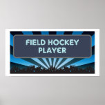 Field Hockey Player Marquee Posters