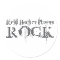 Field Hockey Players Rock stickers by busybrain Field Hockey Players Rock stickers