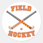 Field Hockey Round Stickers