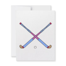 Field Hockey Sticks Custom Invite