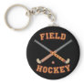 Field Hockey Sticks Key Chains