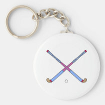 Field Hockey Sticks keychains