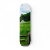 Field Near Weathered Barn Skate Boards