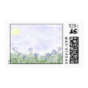 Field of Blue Flowers Postage stamp