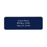 Field of Blue Return Address Label