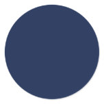 Field of Blue Round Sticker