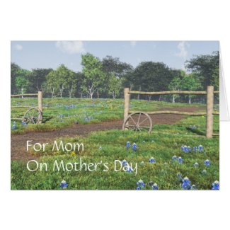 Field of Bluebonnets - Mother's Day Card