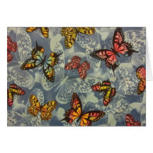 Field of Butterflies Greeting Cards