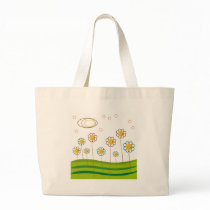 field of daisies tote bag