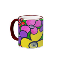 Field of Flowers -- 1 mugs by royblumenthal Field of Flowers -- 1 mugs