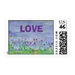 Field of Flowers LOVE stamp