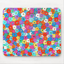 Field of Flowers Mousepad by INTHEPRESENT Field of Flowers Mousepad