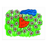 Field Of Flowers Post Card