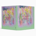 field of flowers vinyl binder