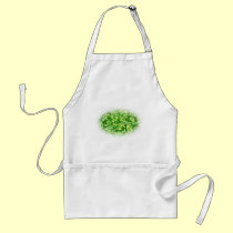 Field of green Clover leaves aprons