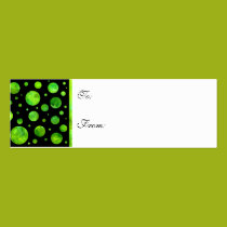 Field Of Green Gift Tag business cards