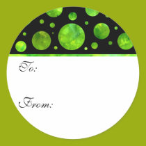 Field Of Green Gift Tag Sticker stickers